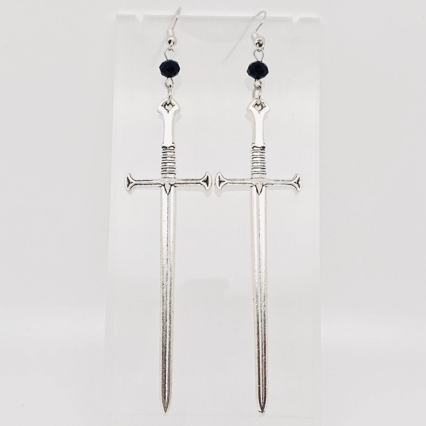 Sword Long Dangle Earrings