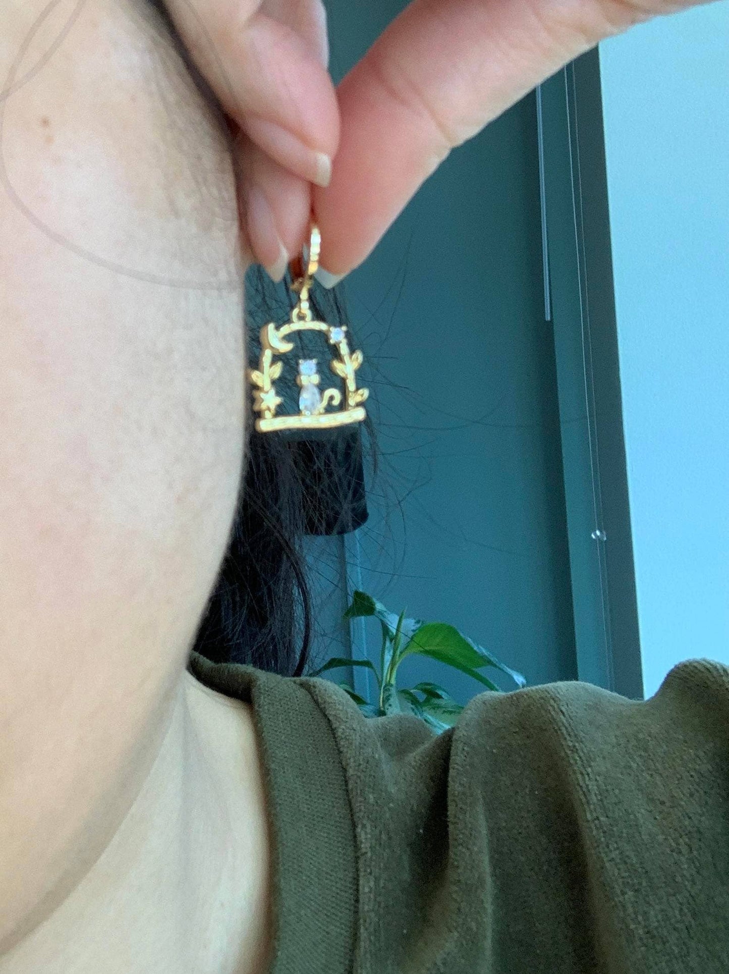 Purrfect Garden Dangle Earrings