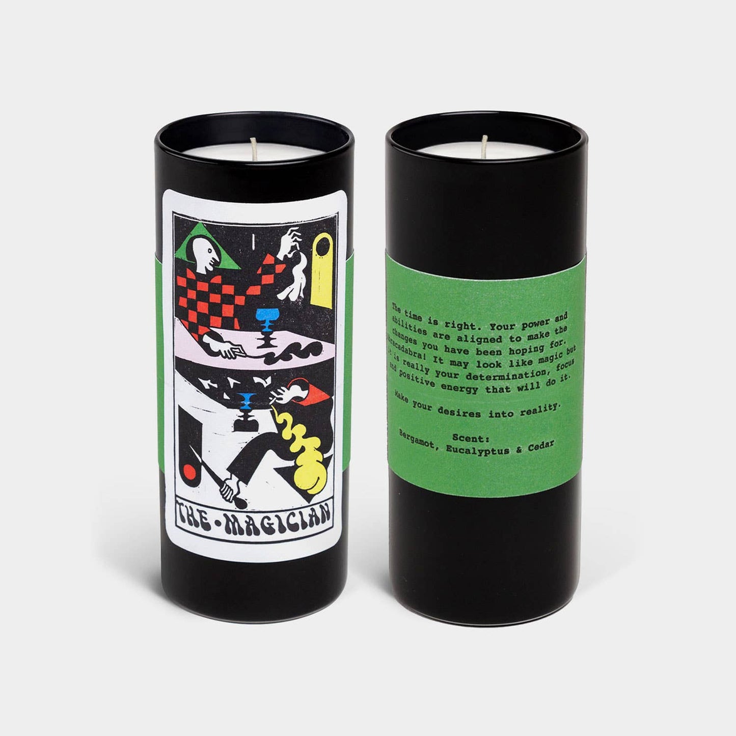 Tarot Magician Candle - Bergamot, Eucalyptus + Cedar
