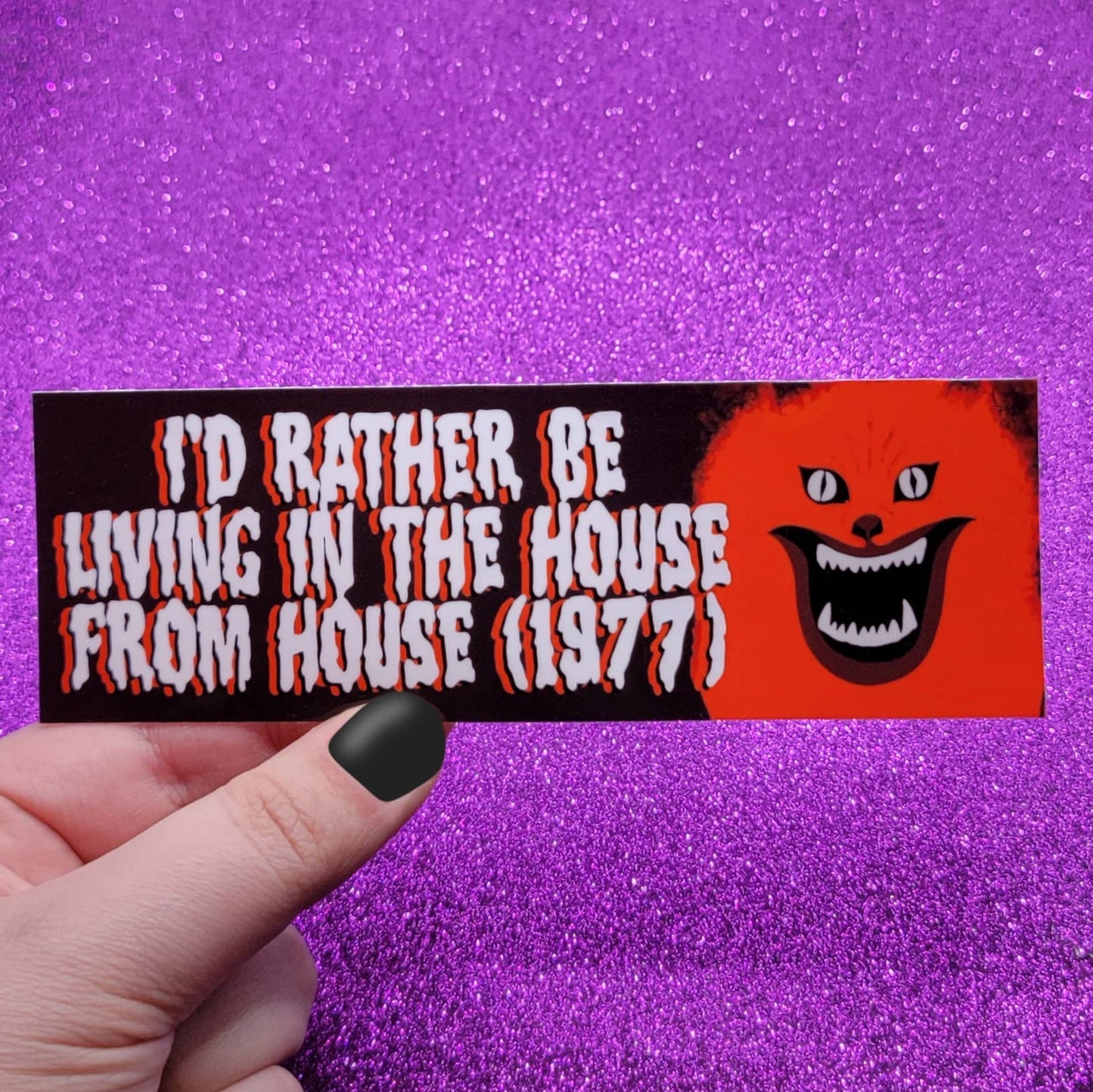 I'd Rather Be Living In The House From House Bumper Sticker