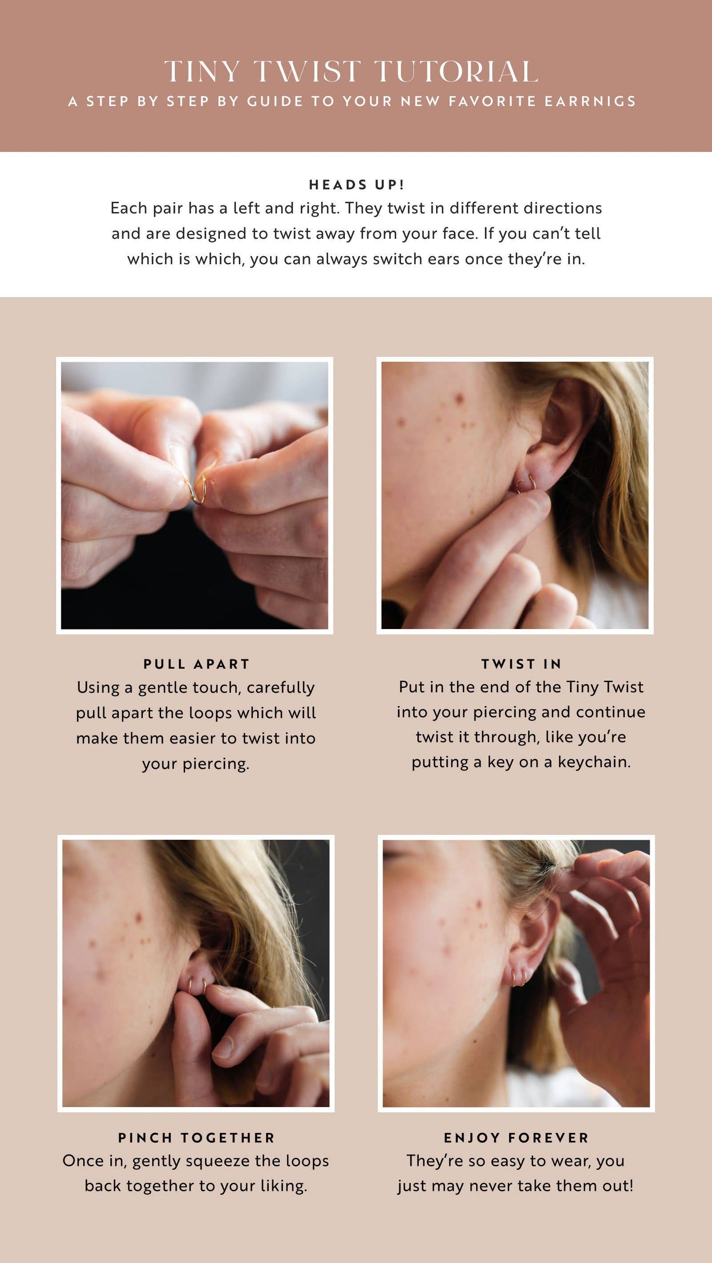 Hello Adorn: Tiny Twist Earrings