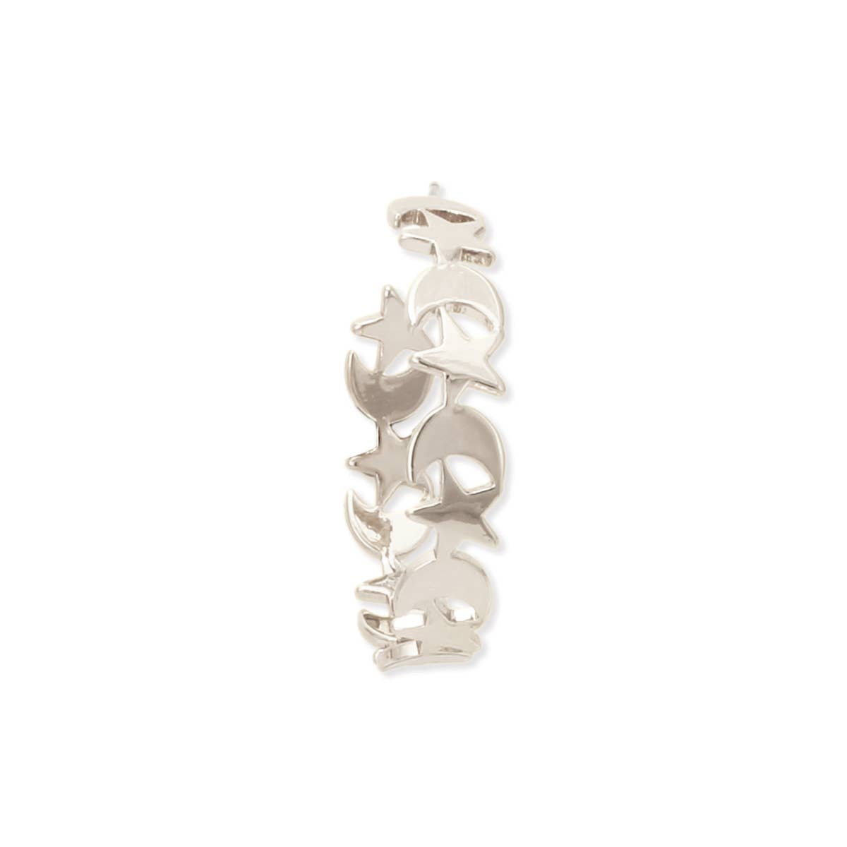 Moon Star Hoop Earrings