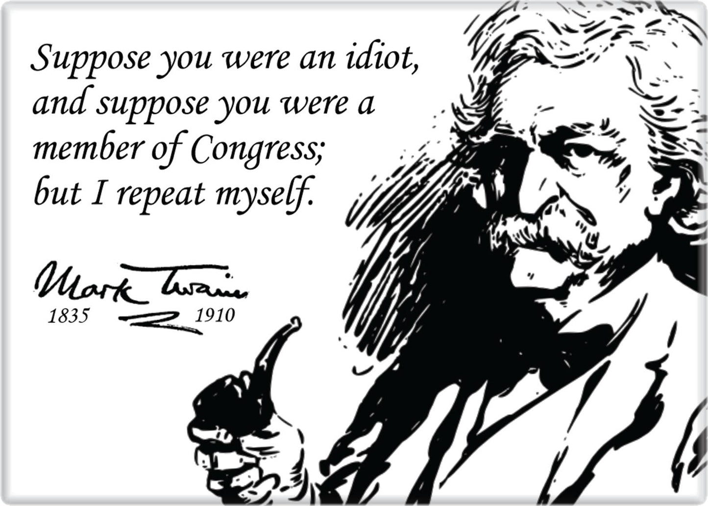 Suppose You Were An Idiot Mark Twain Magnet