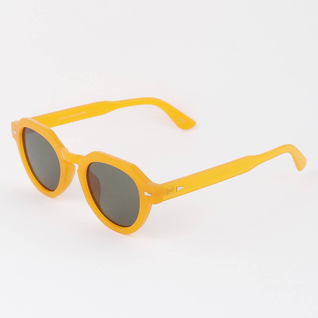 Blocky Round Sunglasses