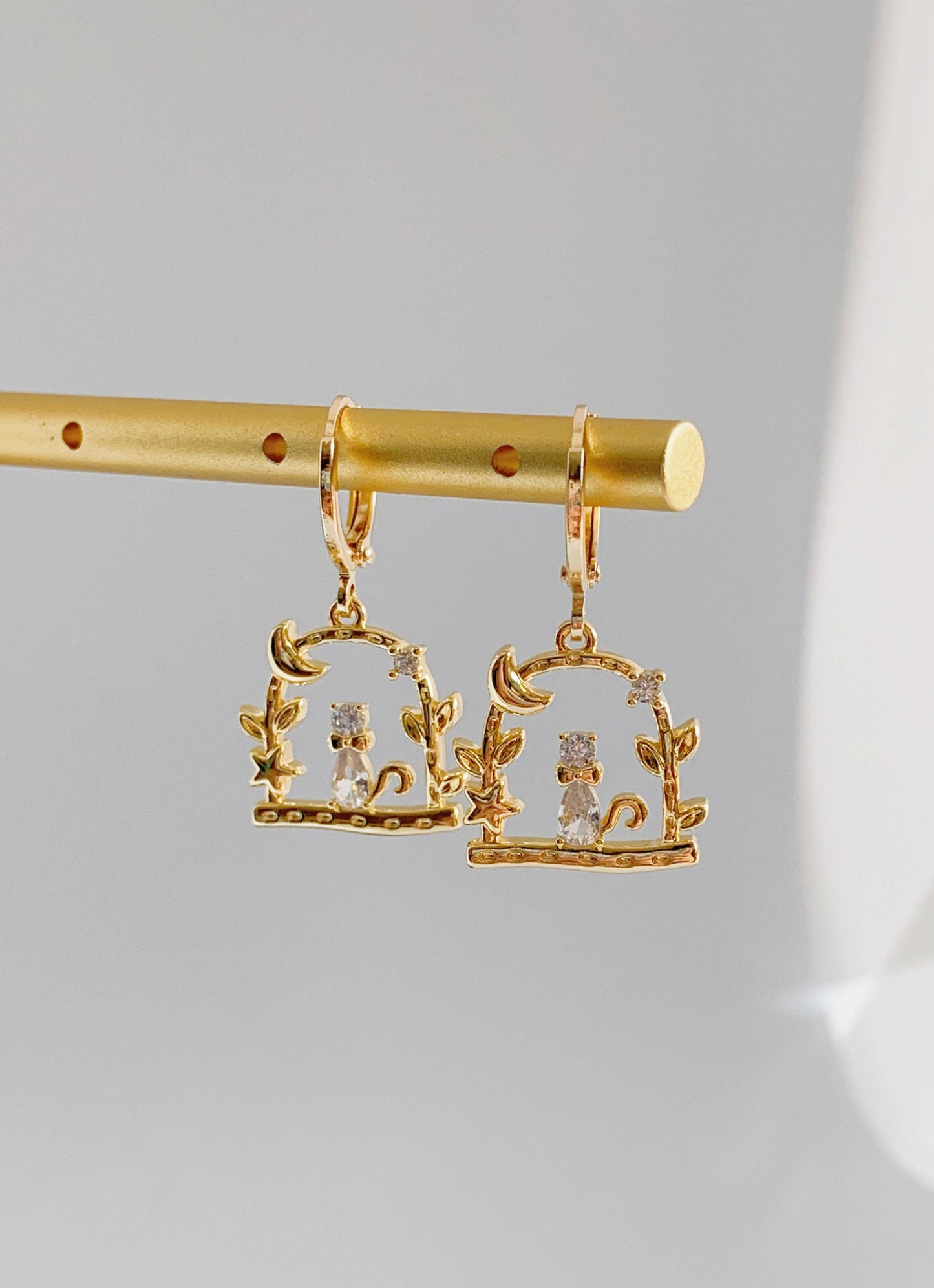 Purrfect Garden Dangle Earrings