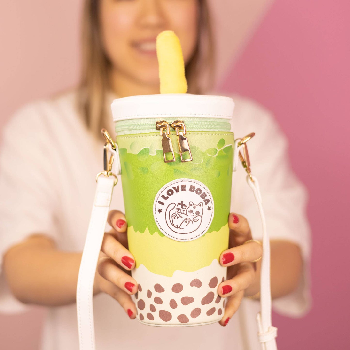 Matcha Boba Tea Handbag