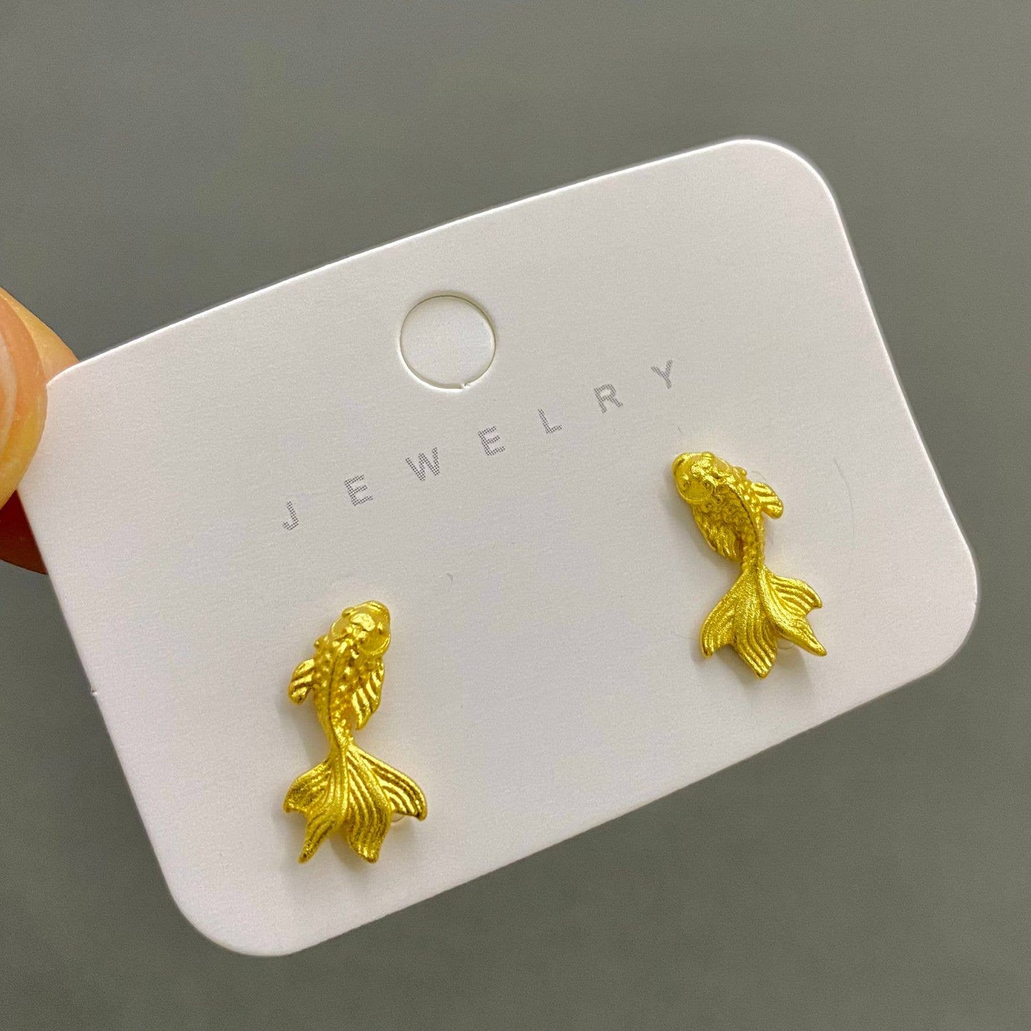 Goldfish Stud Earrings