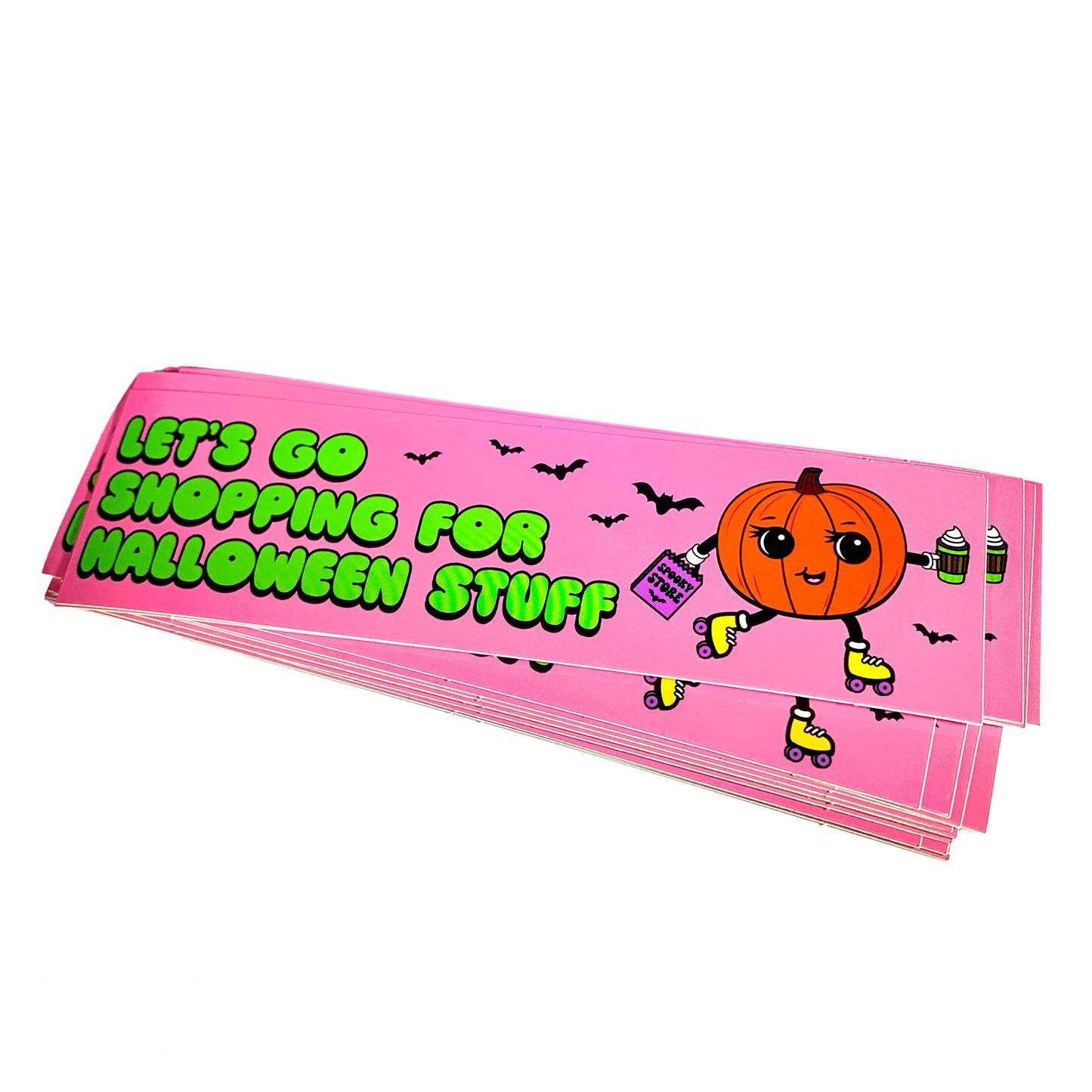 Let's Go Shopping For Halloween Stuff Sticker