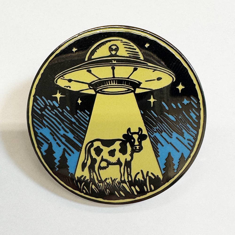 UFO Cow Pin