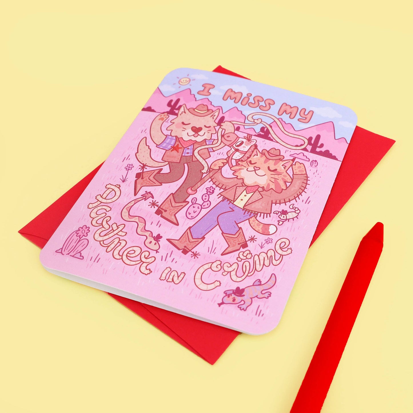 Miss My Partner In Crime Card