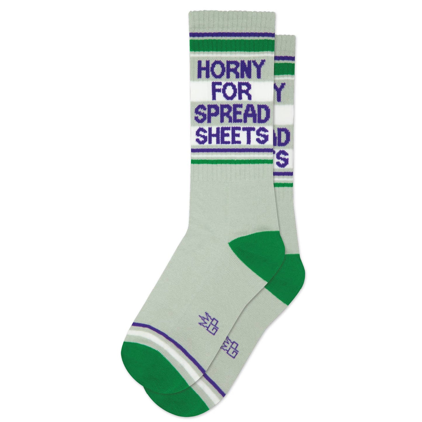 Horny For Spread Sheets Gym Crew Socks