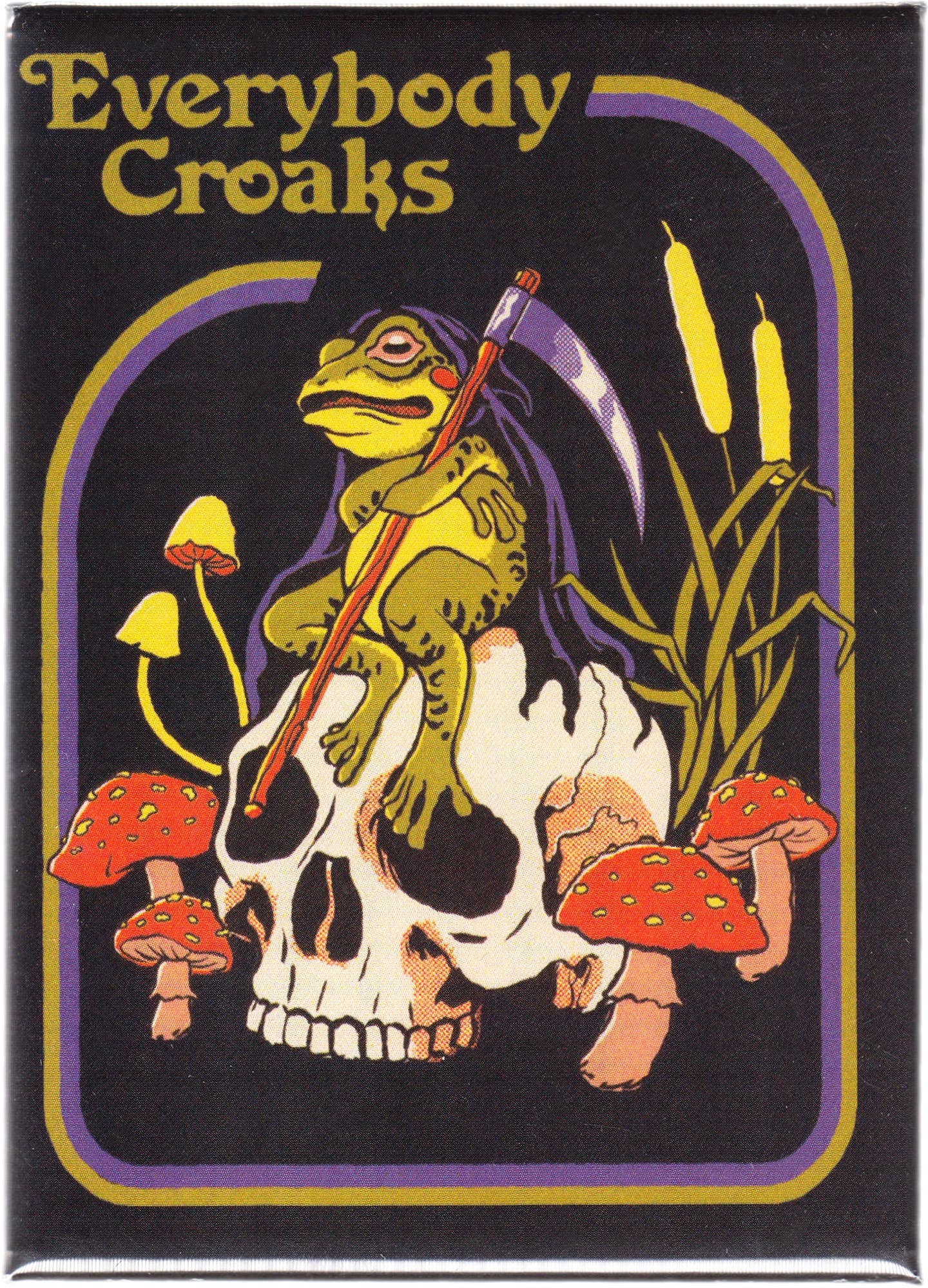 Everybody Croaks Steven Rhodes Magnet