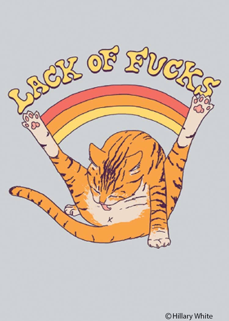 Lack of Fucks Cat Magnet