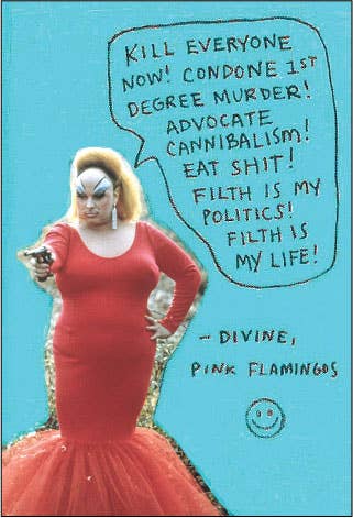 Divine Pink Flamingos Magnet