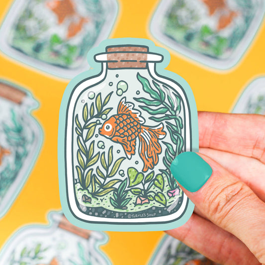 Goldfish Terrarium Sticker