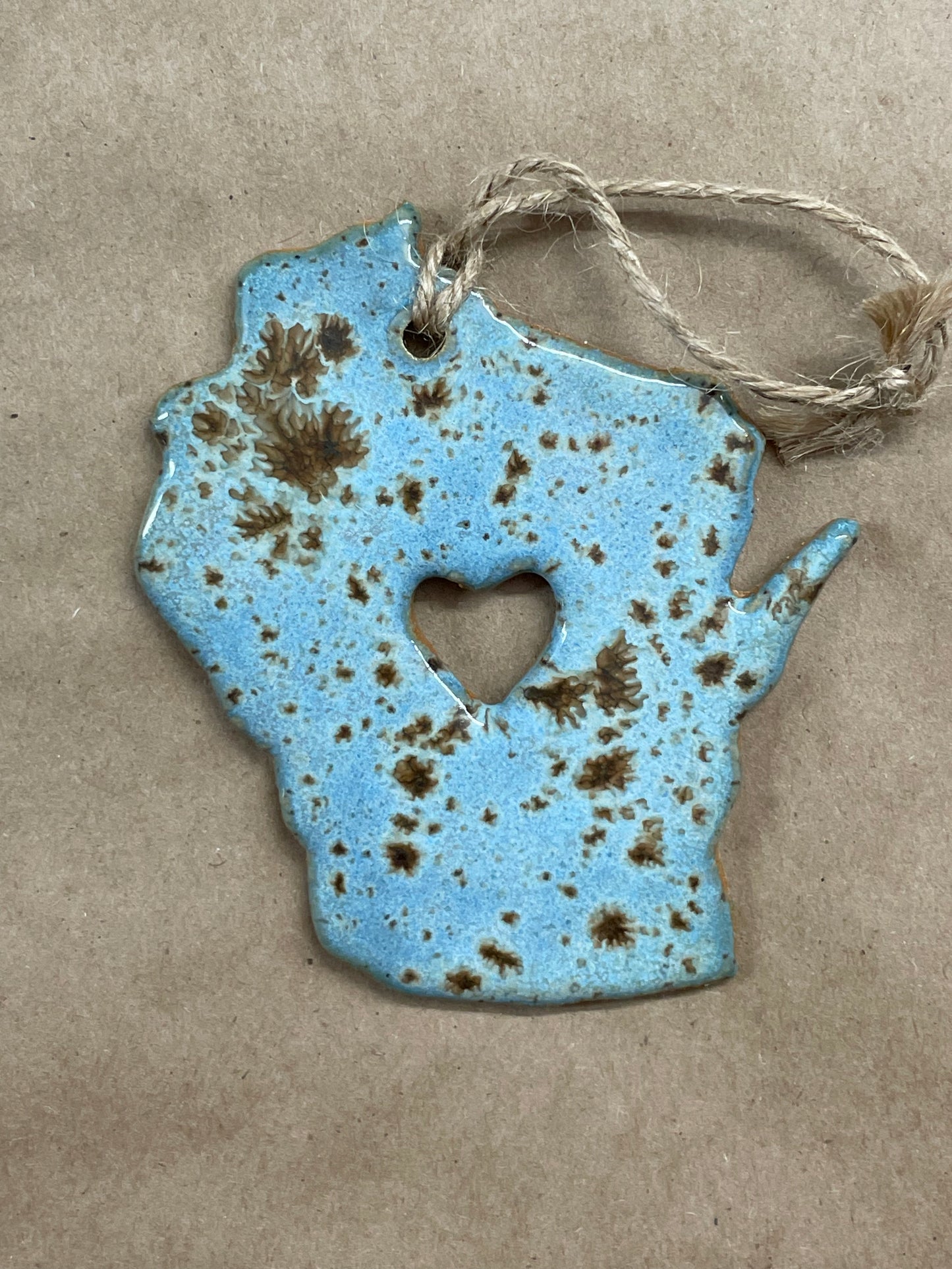 Wisconsin Ceramic Ornament
