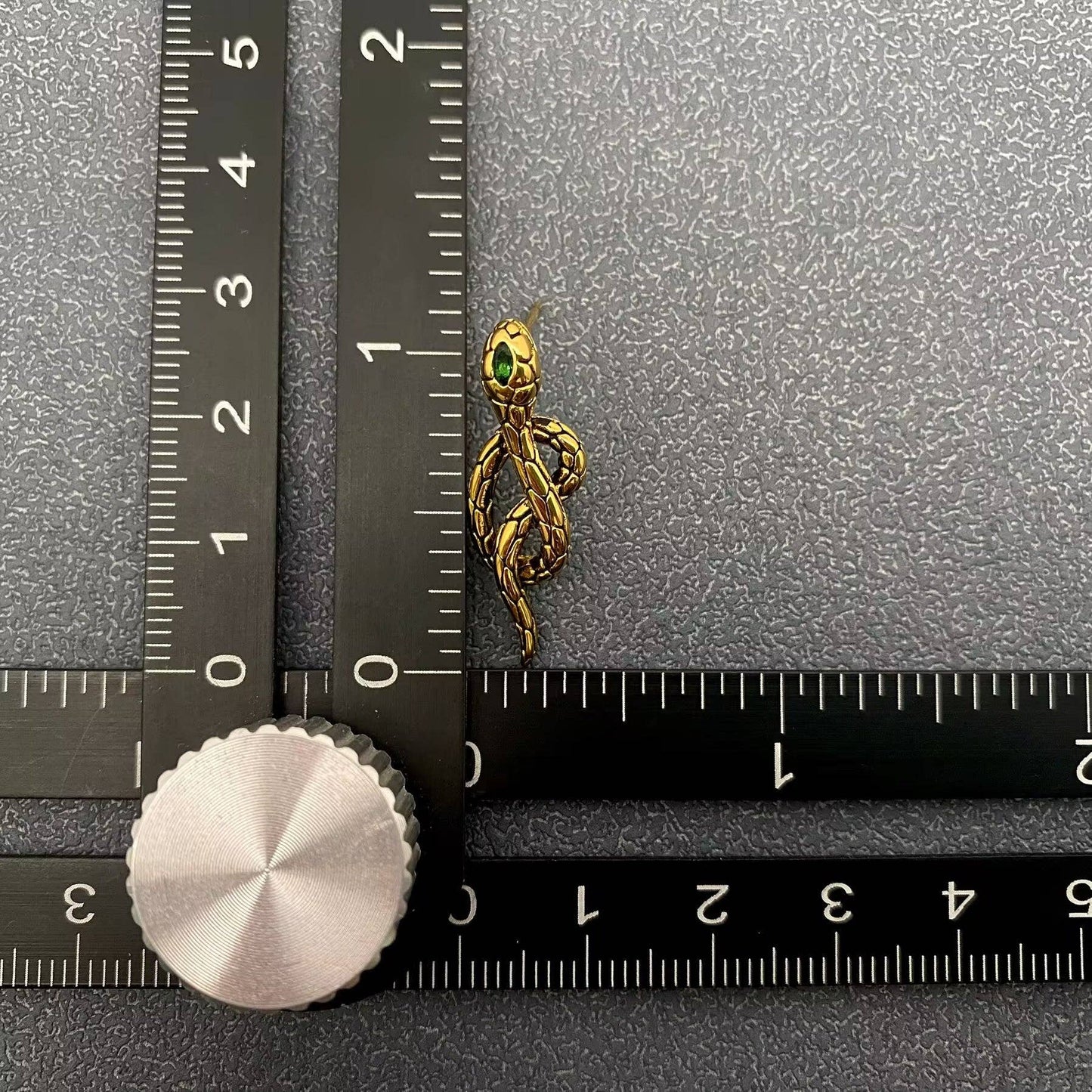Green Jewel Snake Post Earrings