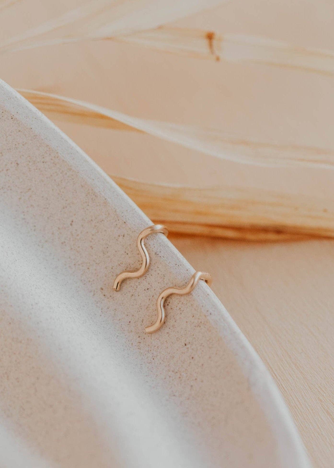 Hello Adorn: Tiny Wave Ear Climbers
