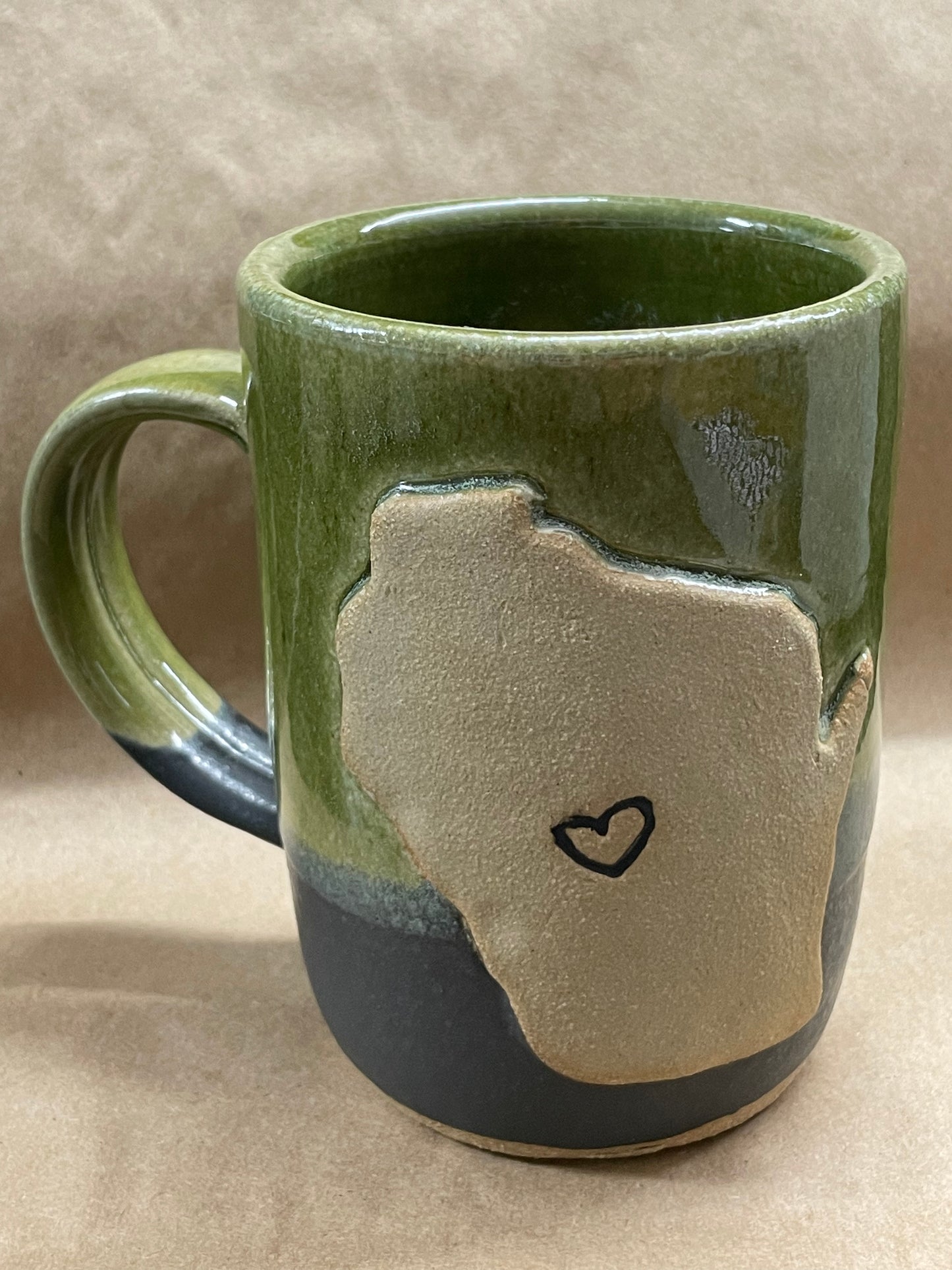 Wisconsin Heart Mug