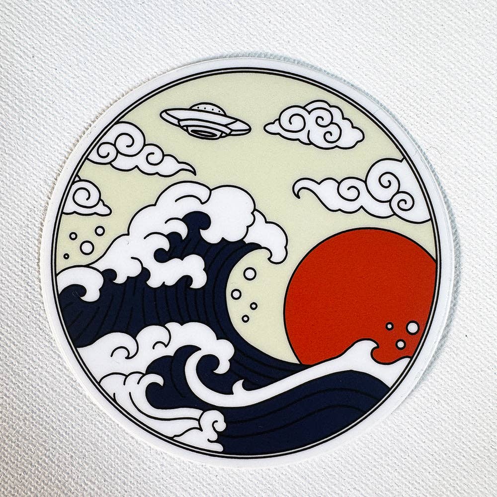 UFO Wave Sticker
