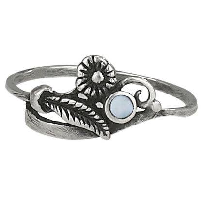 Bitty Bouquet Mother of Pearl Sterling Silver Ring