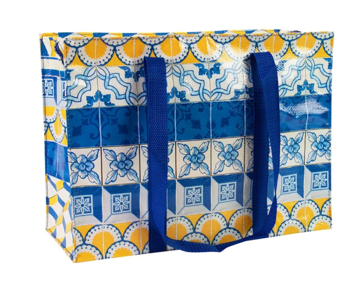 Painted Tiles Shoulder Tote