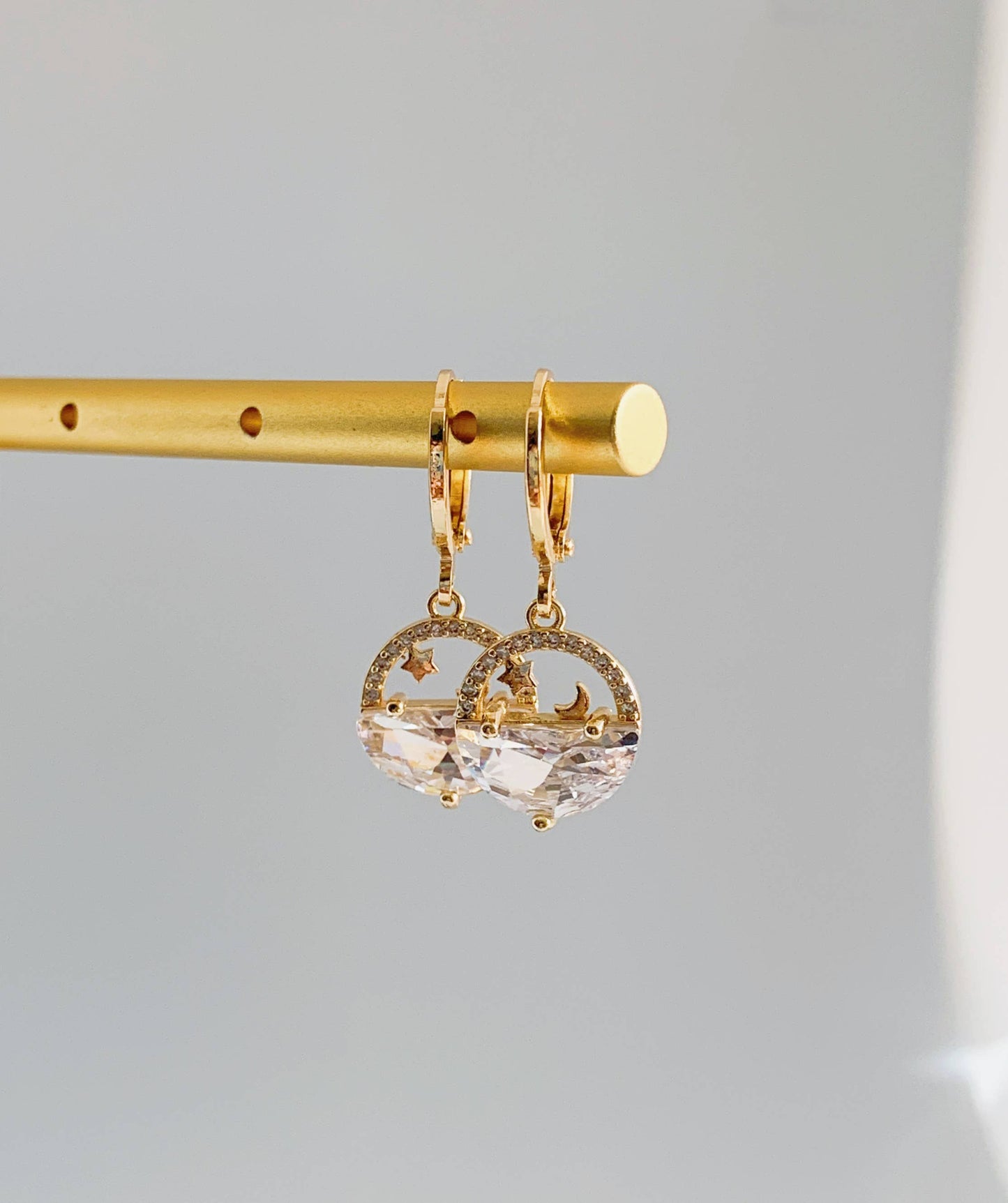 Midnight Sea Star Drop Earrings