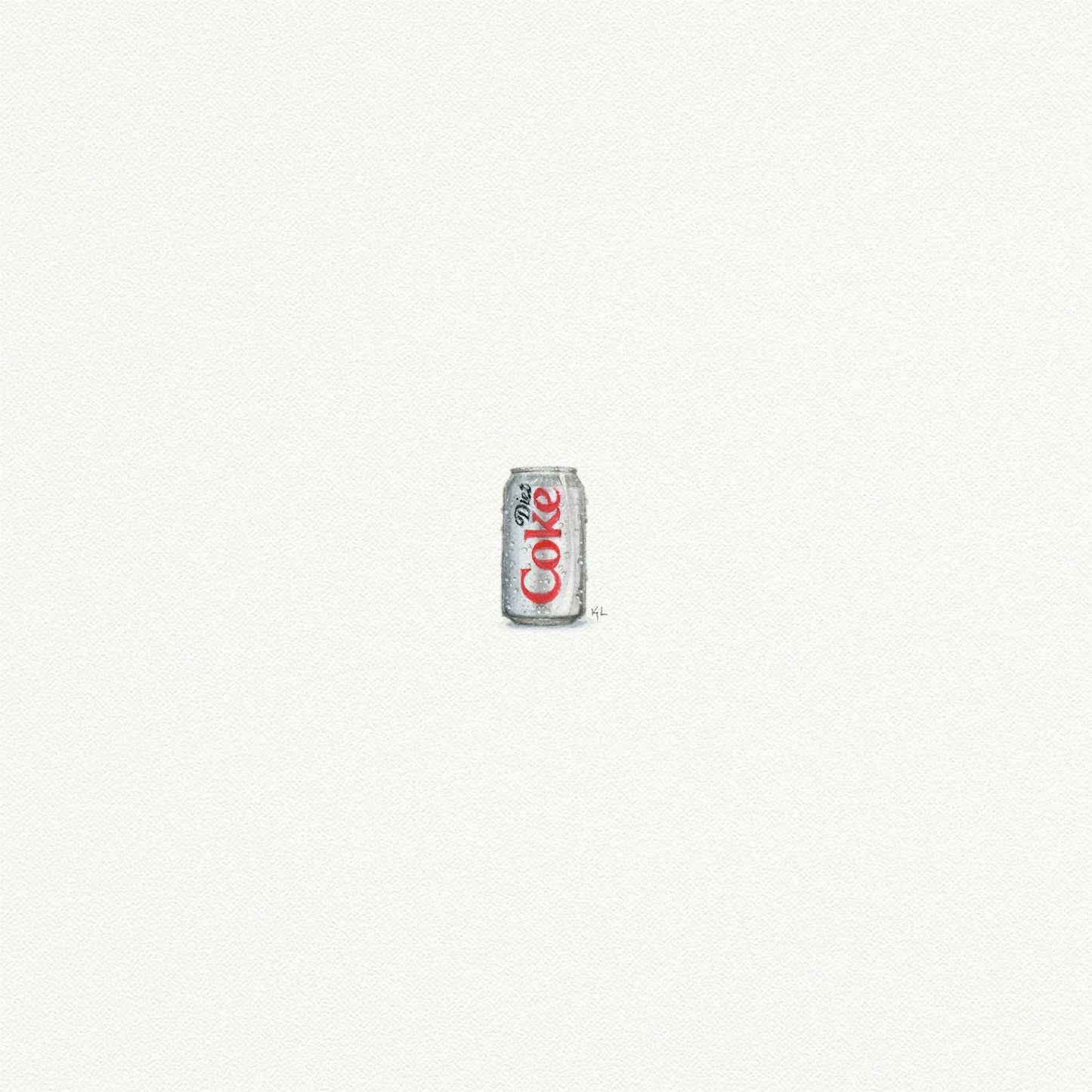 Diet Coke Mini Watercolor Art Print