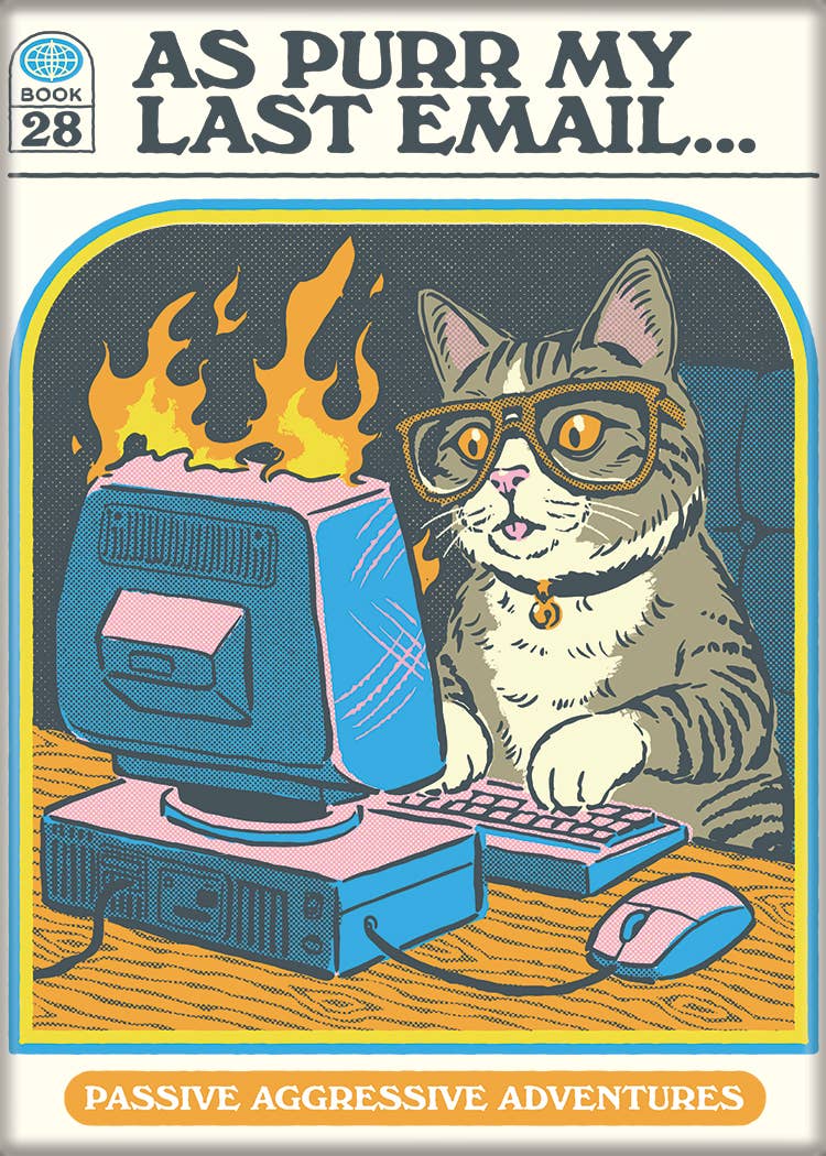 Purr My Last Email Magnet