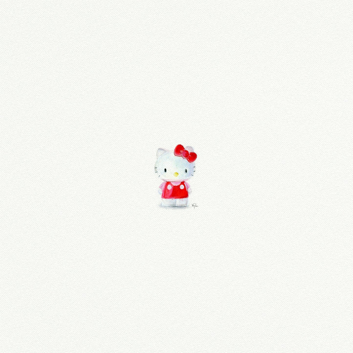 Hello Kitty Mini Watercolor Art Print