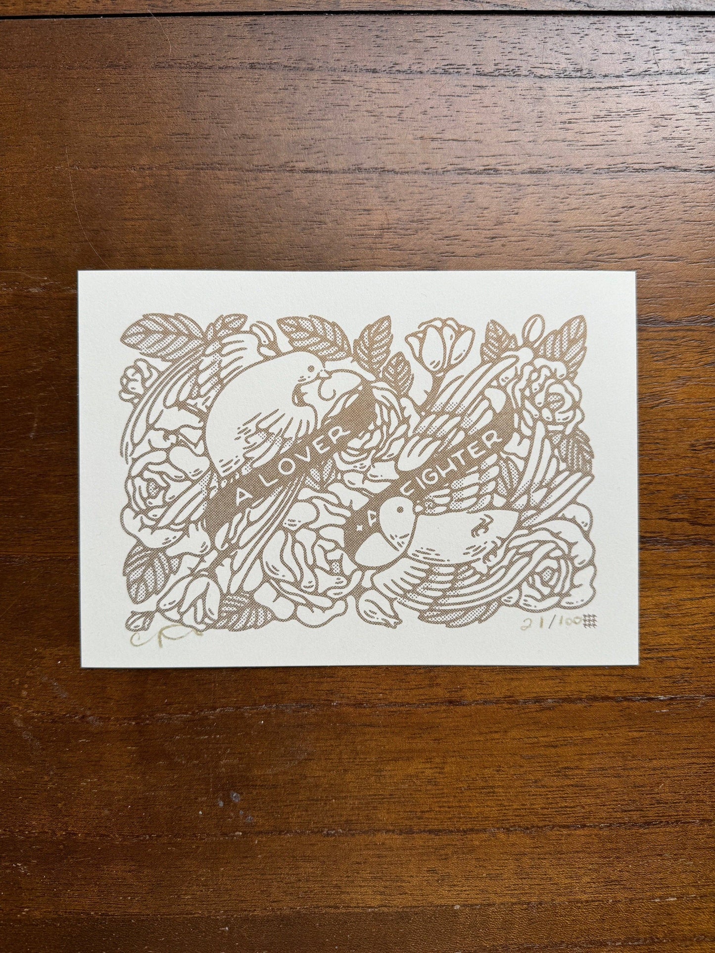 A Lover + Fighter Mini Print