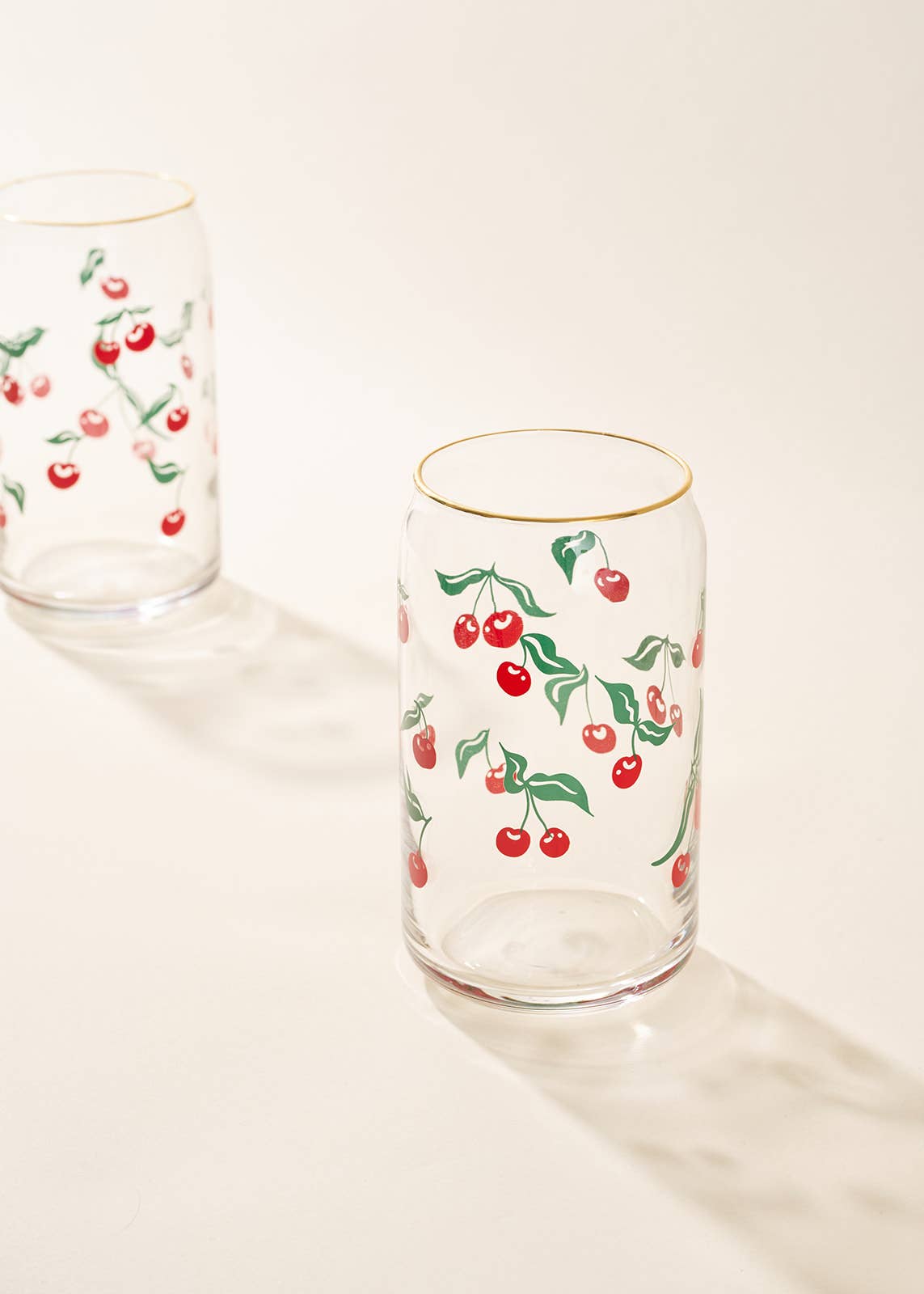 Cherry Scatter Soda Can Glass