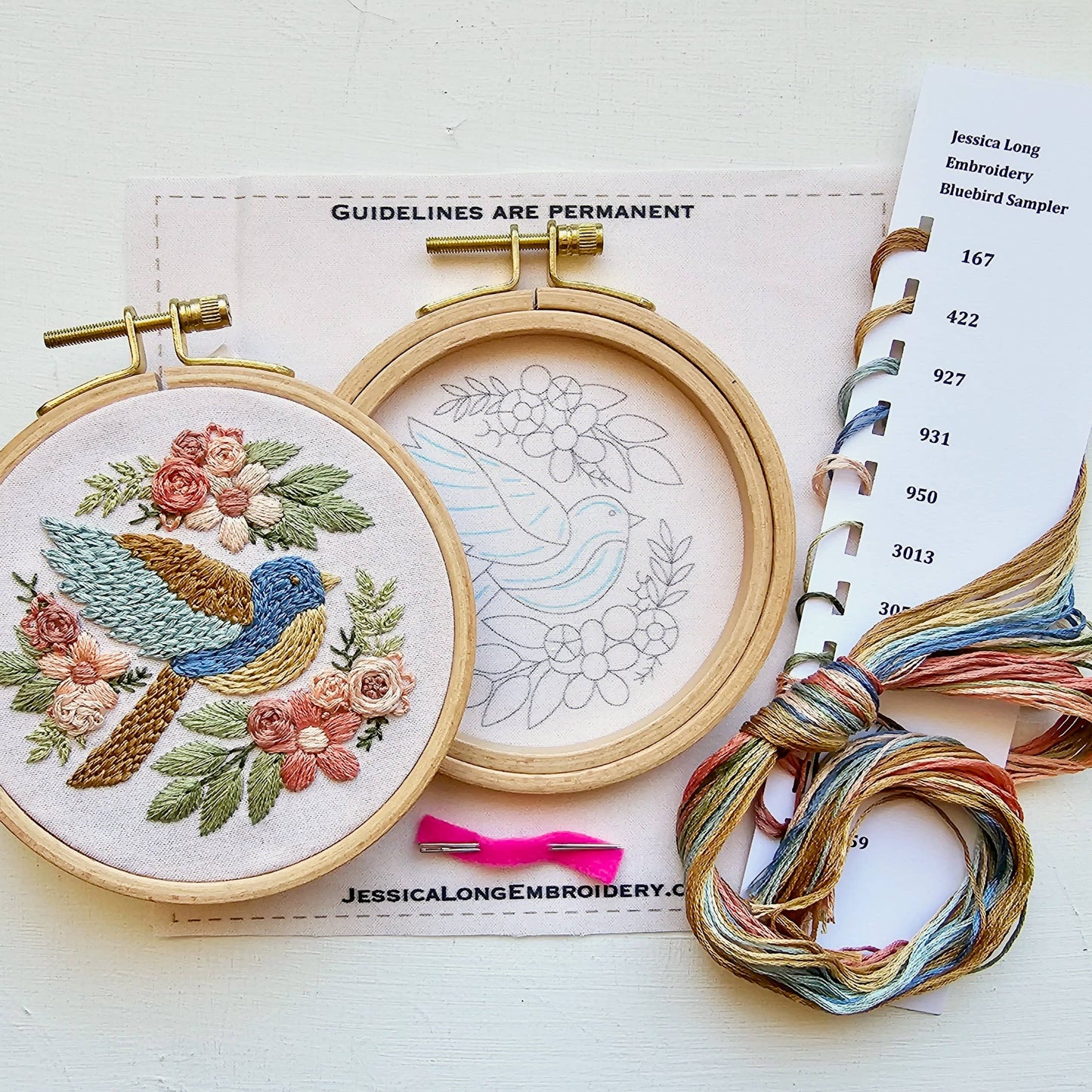 Bluebird Sampler Beginner Embroidery Kit