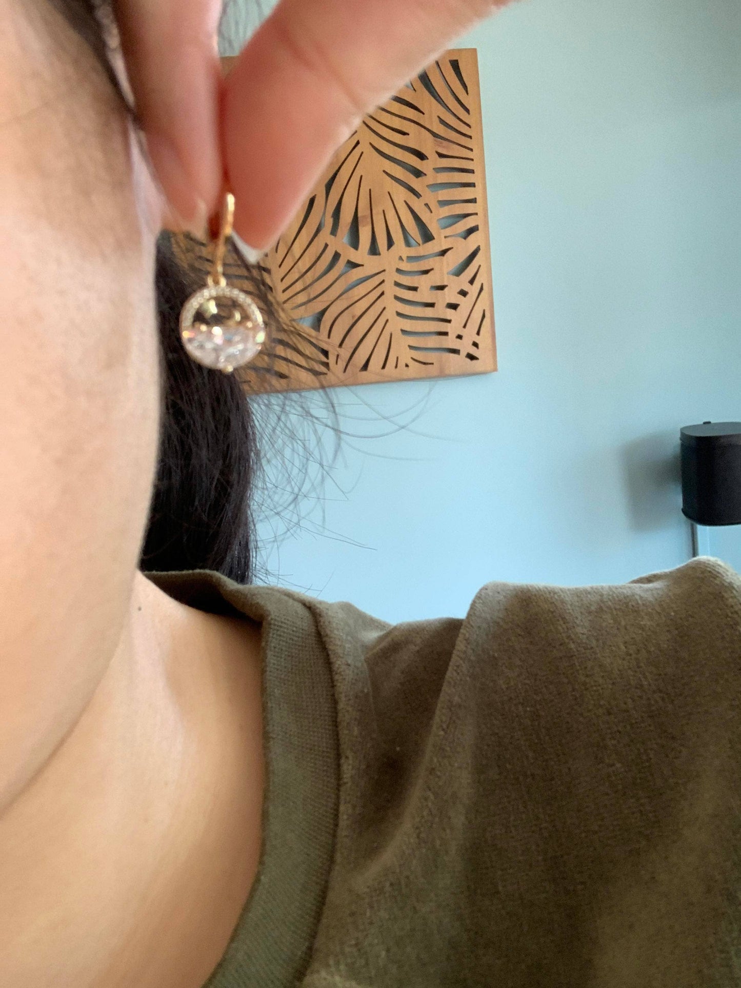 Midnight Sea Star Drop Earrings