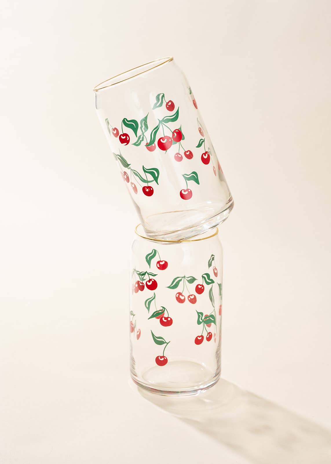 Cherry Scatter Soda Can Glass