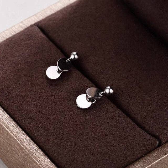 Double Circle Charm Earrings