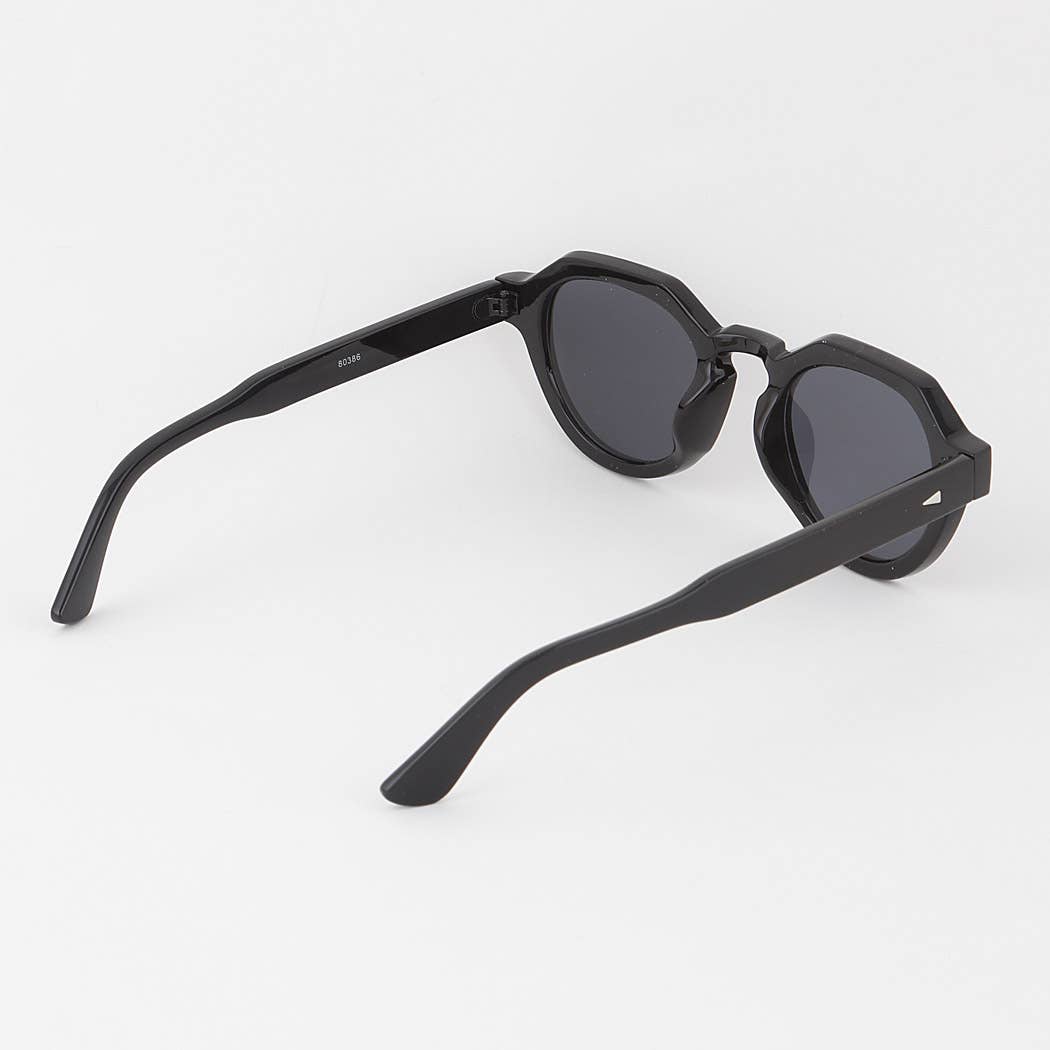 Blocky Round Sunglasses