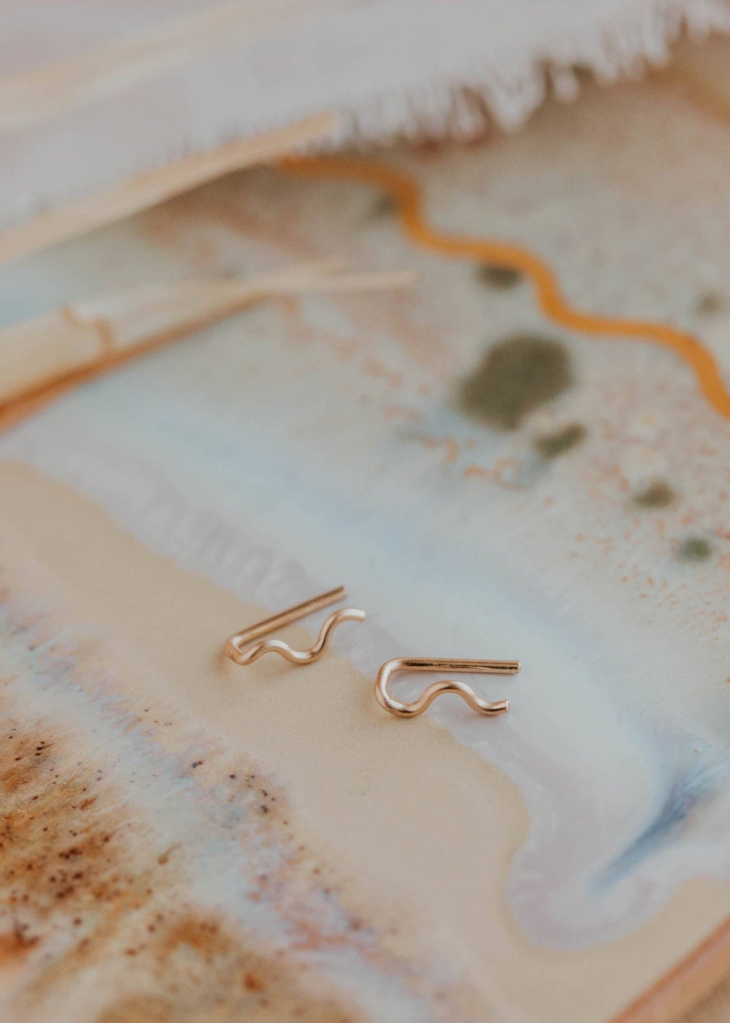 Hello Adorn: Tiny Wave Ear Climbers