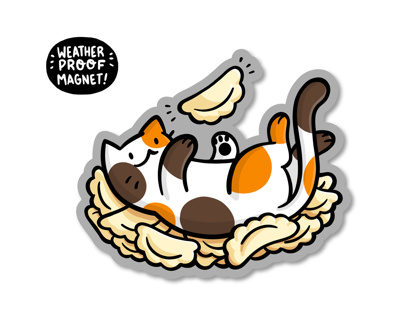 Pierogi Cat Magnet