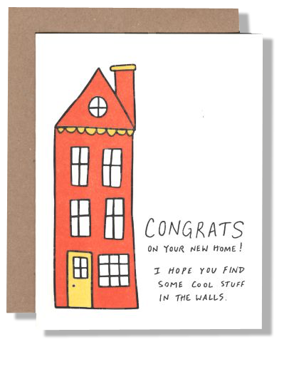 Stuff In The Walls Greeting Card