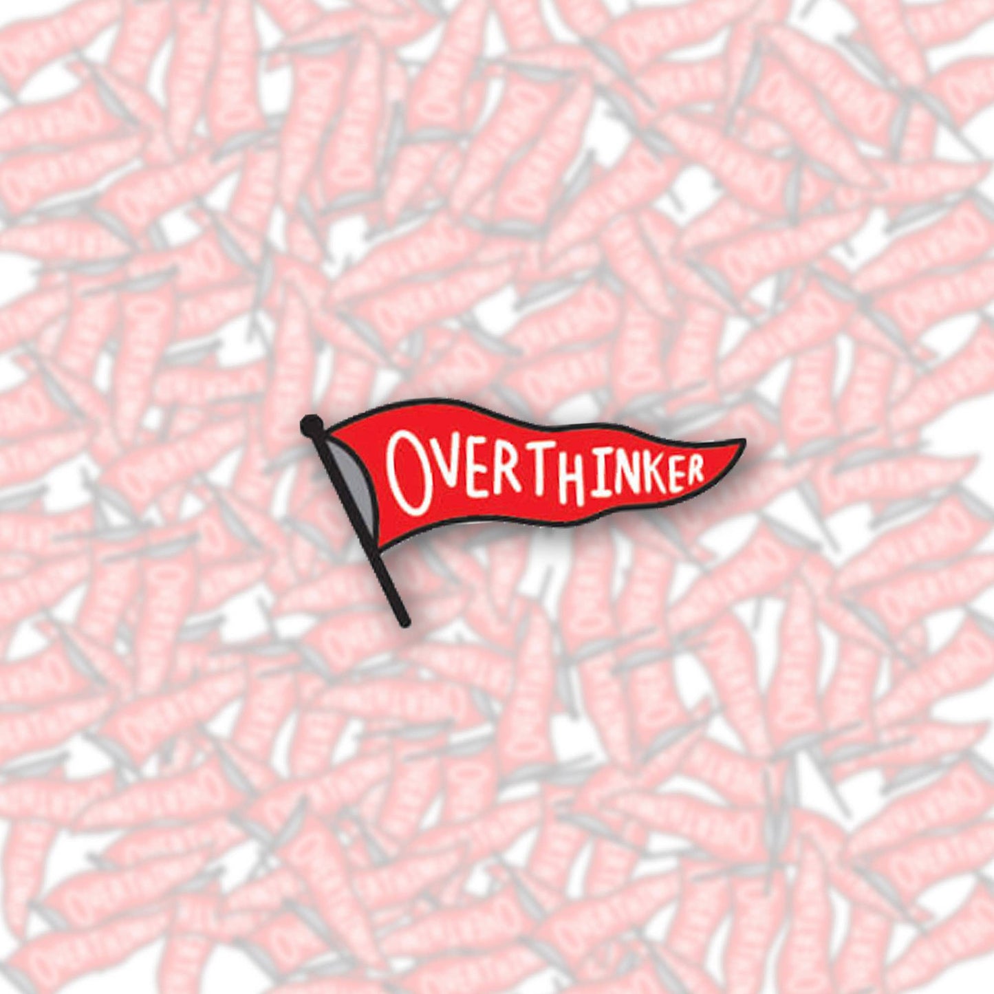 Overthinker Enamel Pin