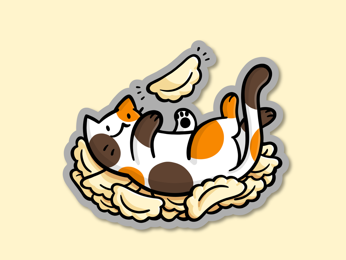 Pierogi Cat Sticker