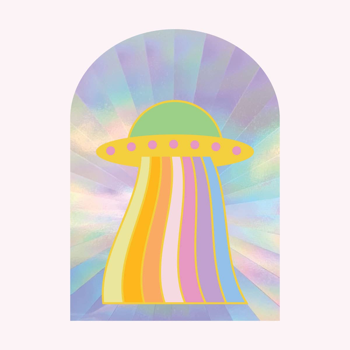 UFO Sun Catcher Decal