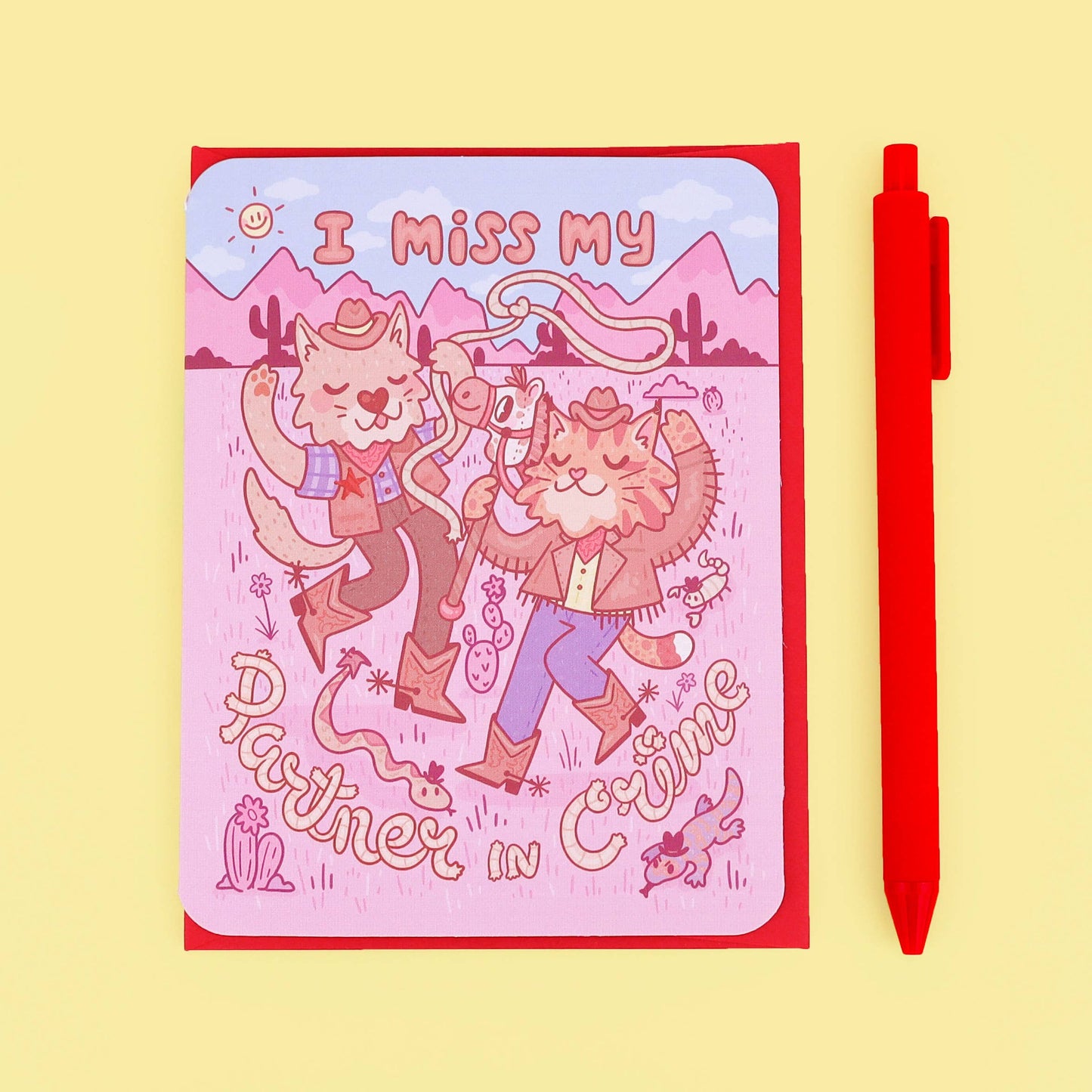 Miss My Partner In Crime Card