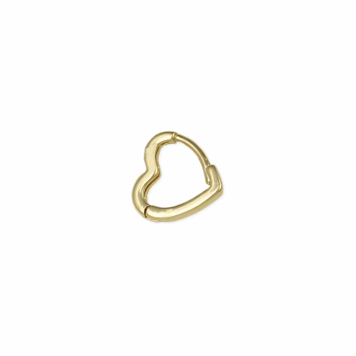 Heart Huggie Hoop Earrings