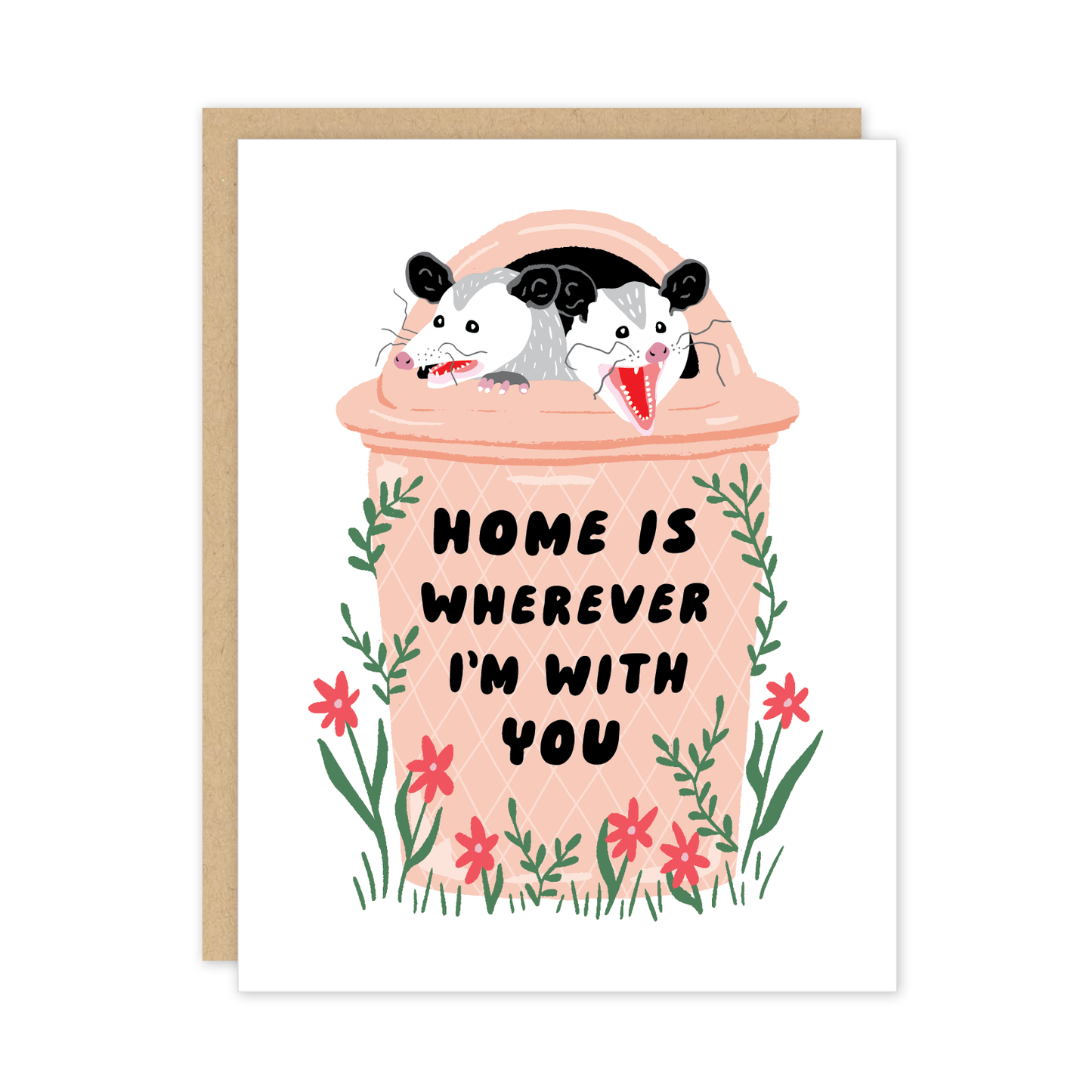 Home is Wherever Possum Card
