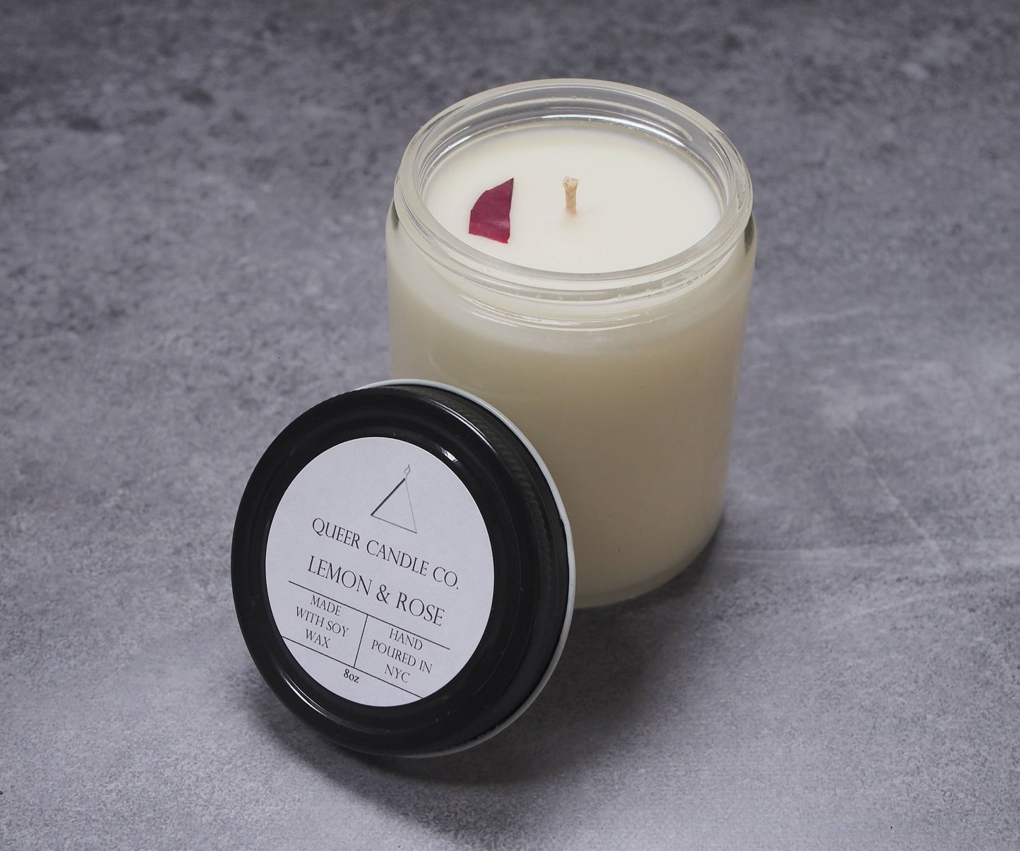 Lemon & Rose Soy Candle