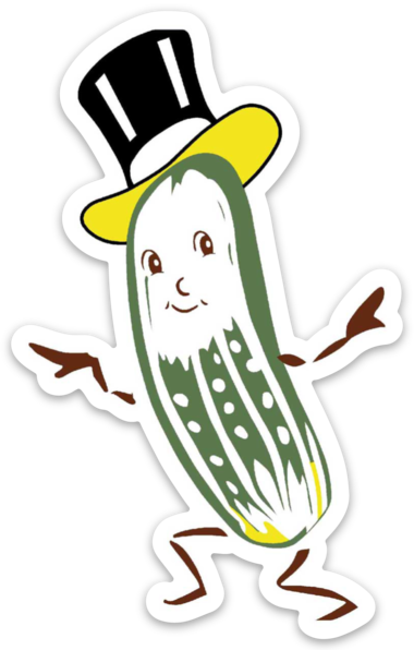 Mr. Pickle Retro Sticker