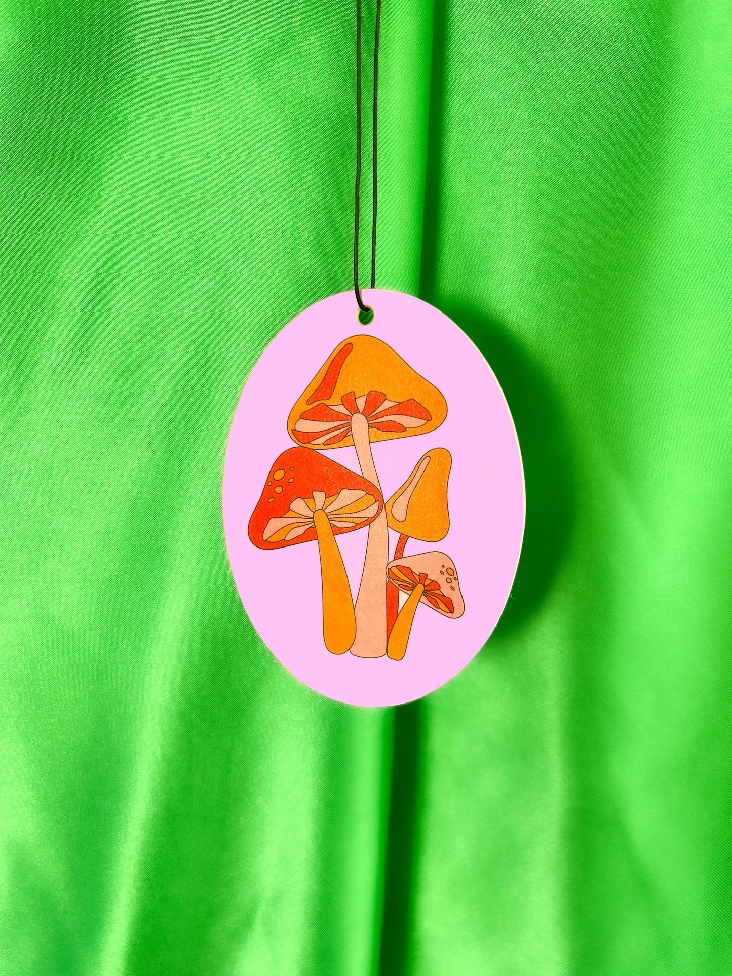 Mushroom Pink and Orange Air Freshener