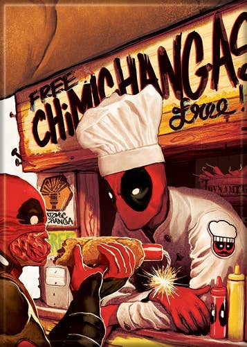 Deadpool Chimichanga Stand Magnet